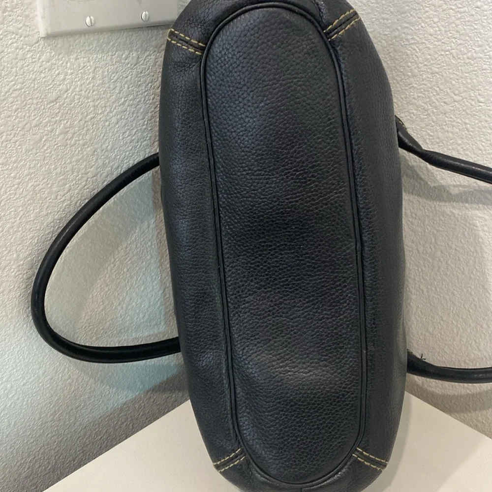 Vintage Michael Kors Dark Brown Pebbled Leather Brass Hardware Shoulder Bag - Picture 8 of 15